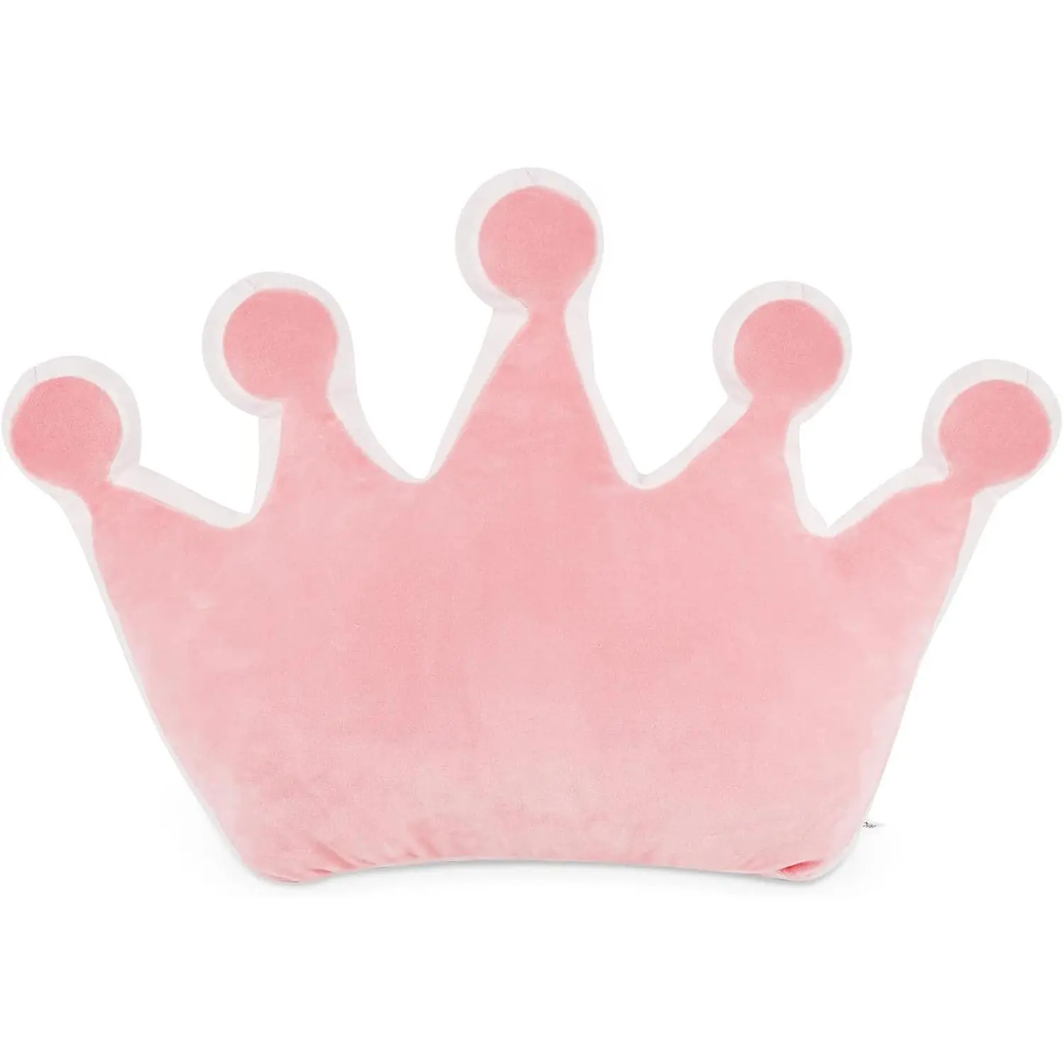 Crown Shaped Throw Pillows for Kids Room Sofa Decoration, Pink Cute Chair Pillow
