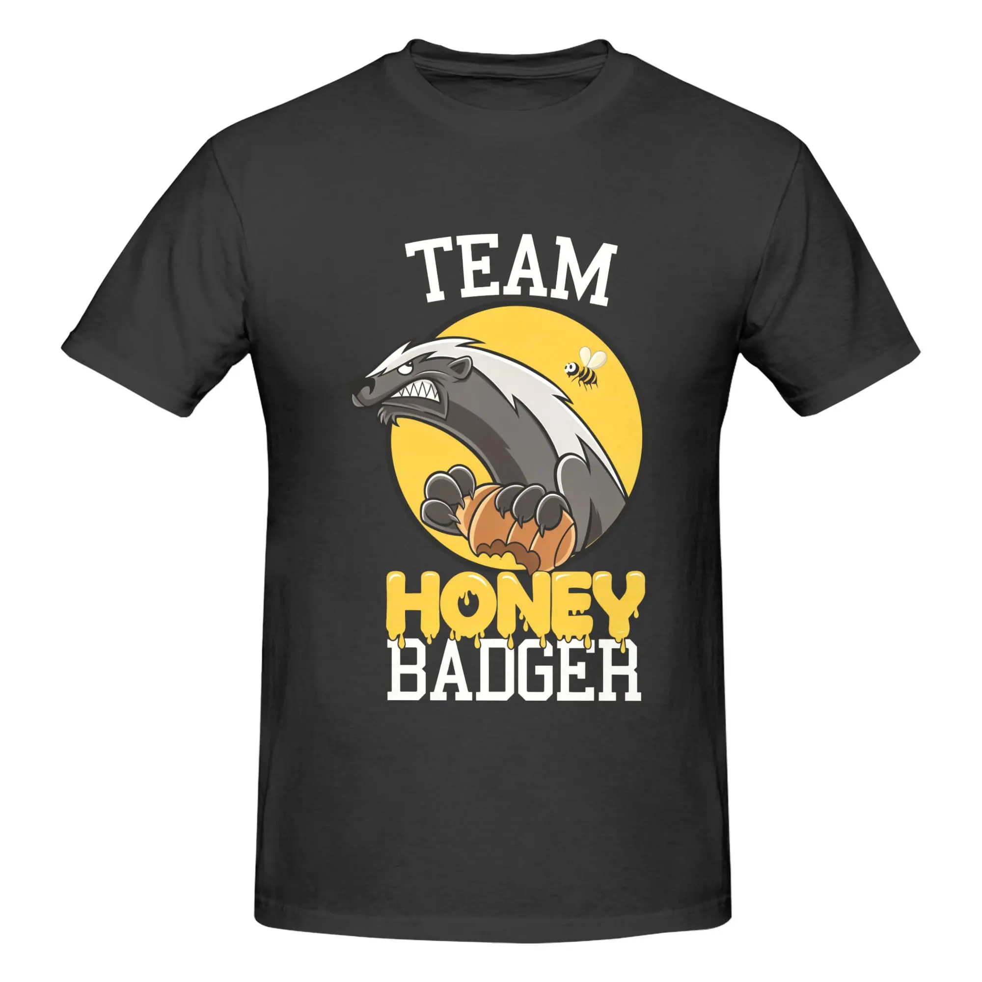Team Honey Badger Funny Animal Graphic Tee, Unisex Humor Shirt cotton