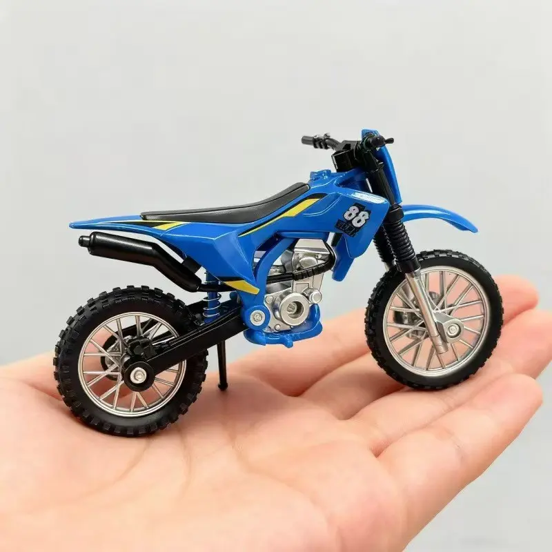 1pc Off-Road Motorcycle Model, Moc Vehicle Model, 88 Mountain Bike, Detailed Shock Absorber Engine, Stress Relief Ornament, Collectible Gift for Boys, Realism, Fun, Appeal, Enthusiasts, Vehicles