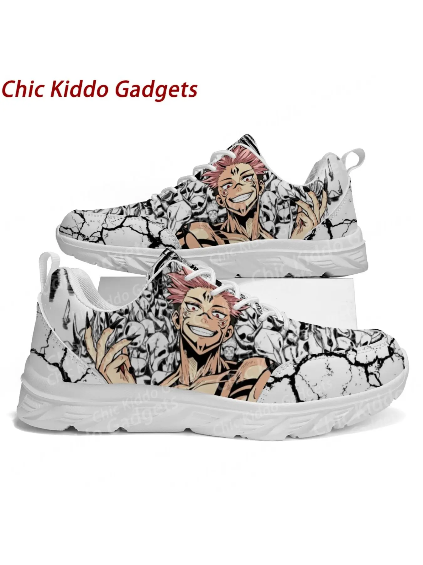 2026 Hot Selling Boys Man Ryomen Sukuna 3D Print Design Board Shoes for Children High Quality Casual Shoes Slip Resistant Comfortable Parent Child Shoes Woman Girls Durable Walking Shoes Children's Holiday Birthday Gifts