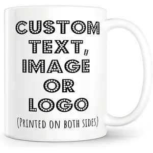 Custom Printed 11oz Reusable Washable Dishwasher-Safe Mug - Personalizable Coffee Cup with Photo, Logo, Text, Double-Sided Funny Design, Custom Gift for Adults (Mother’s Day, Father’s Day), Custom Printed Mugs, Personalizable Mugs