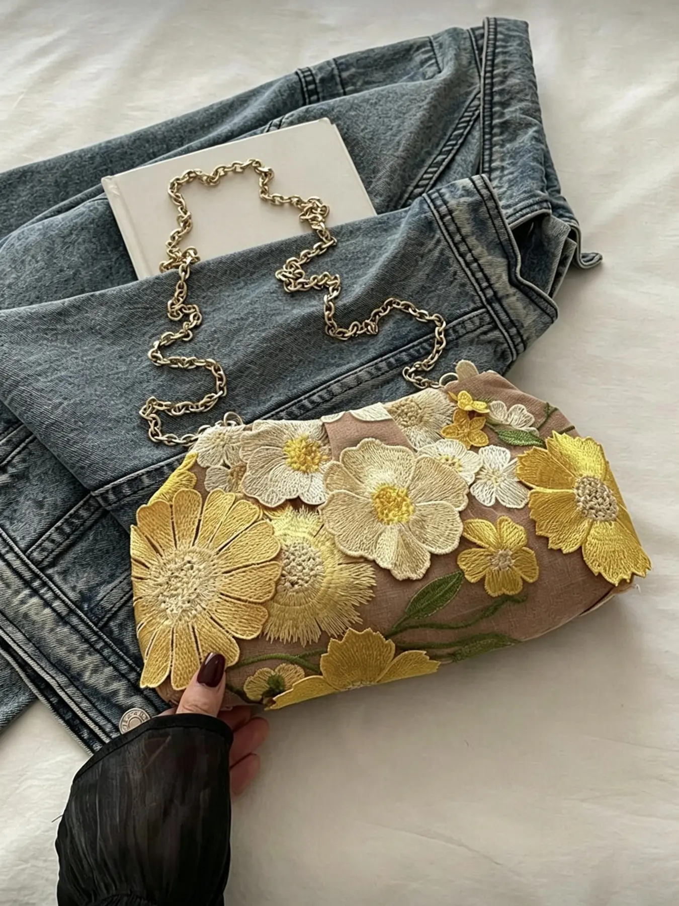 New Fashion Sequin Chain Handbag Crossbody Bag for Party Outing Vacation Shopping Daily Use Holds Coins Phone Ideal for White-Collar College Student Office Lady Elegant Women's Bag