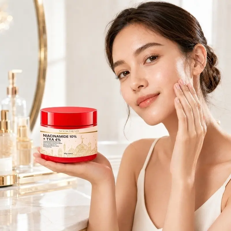Niacinamide 10% + TXA 4% Moisturizing Hydrating Beauty Cream, Advanced Brightening, reduces dark spots, reduces discoloration, all skin types, daily use, 140g