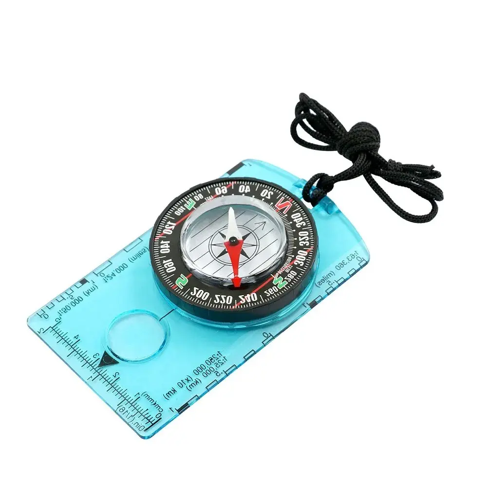 Waterproof Orienteering Compass for Map Reading, Baseplate Compass for Outdoor Hiking, Hunting Navigation, Camping Gadget, Survival Gear
