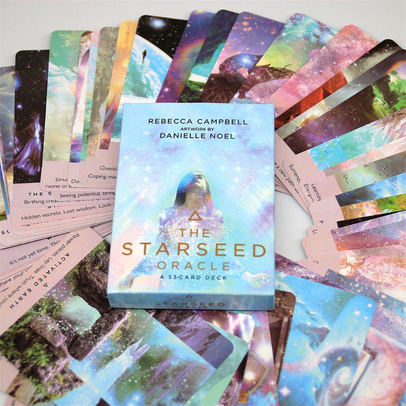 The Starseed Oracle Card Game, 1 Box Interactive Tarot Card, Casual Divination Card Table Game for Party, Family, Friends, Tarot Card Decks, Party Game Cards
