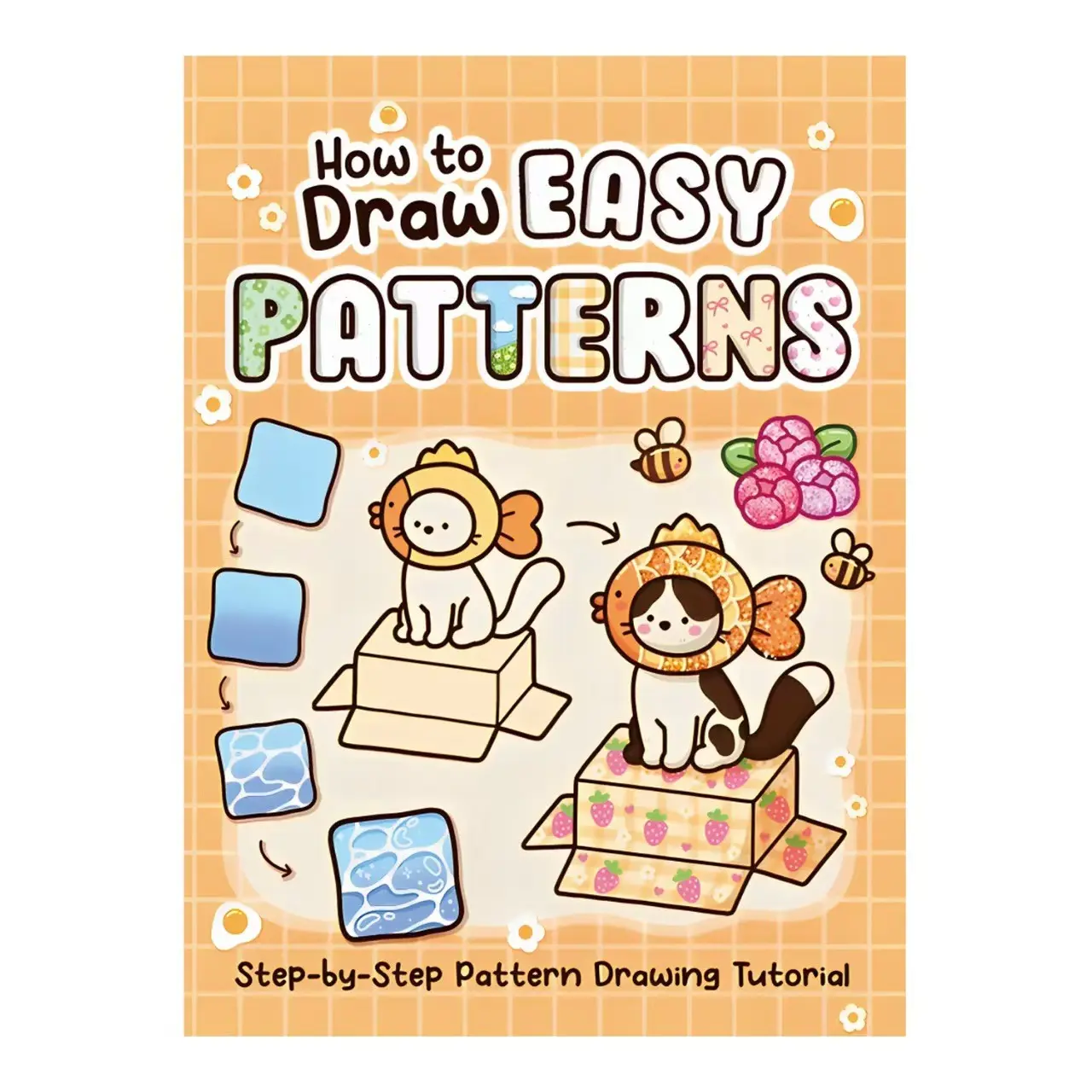 How to Draw Easy Patterns Book, Step-By-Step Drawing Tutorial, Simplified Visual Art Guide, Perfect for Beginners, Creative Learning Resource