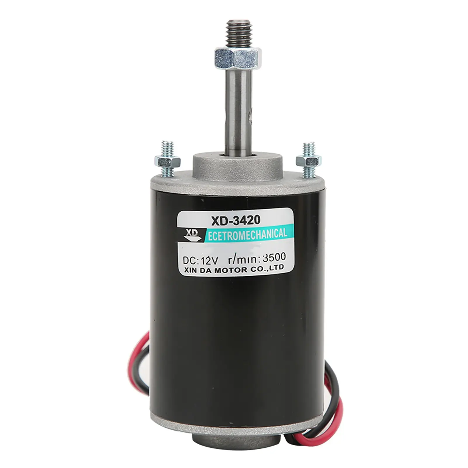 XD-3420 Permanent Magnet DC Motor 12/24V 30W - CW/CCW Control High Speed Electric Motor, Pure Copper Coil, Large Torsion for DIY Generator & Industrial Parts