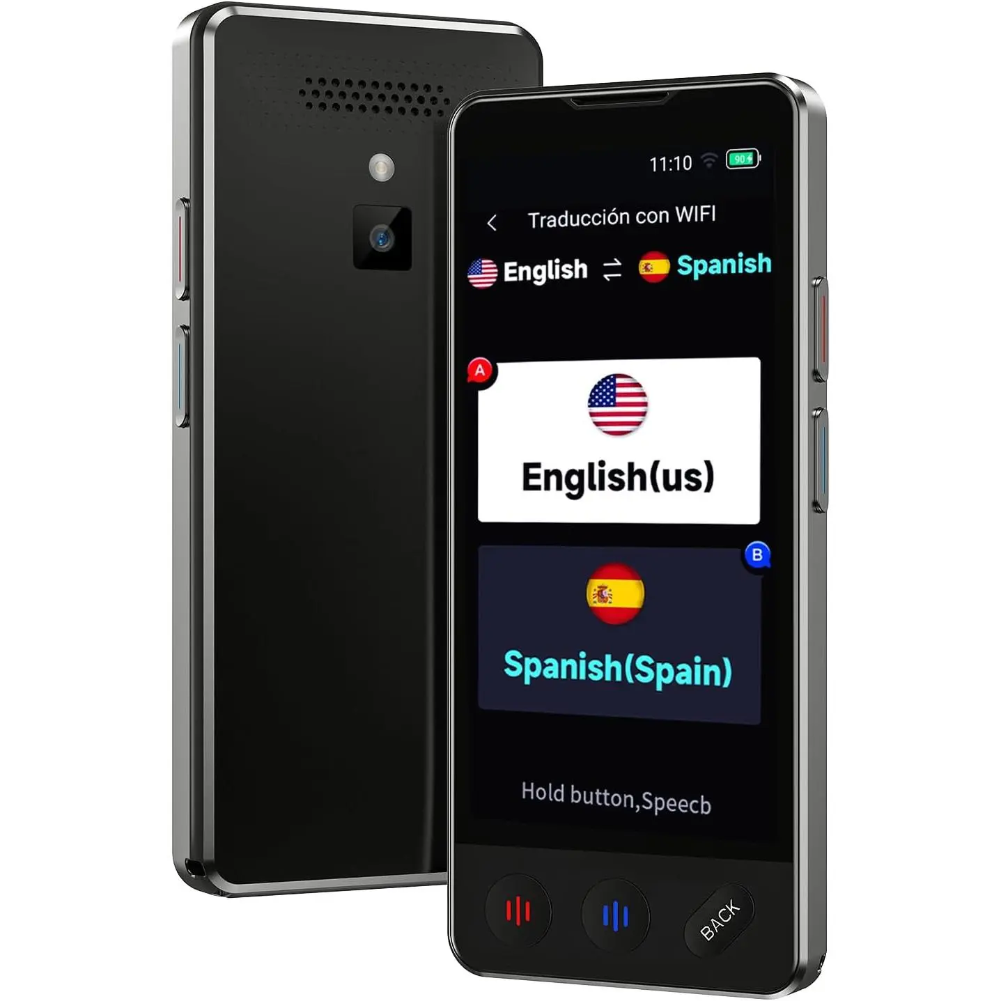 AI Language Translator Device, 2026 Upgraded VORMOR Translator No WiFi Needed, Support ChatGPT,  Two-Way 150 Languages Translation, Offline/Photo Translation for Business Travel | offline translation