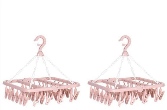 Sock Drying Rack, Foldable Drying Rack Drip Hanger, Portable Underwear Hangers Hanging Drying Rack, Folding Rotatable Sock Drying Rack for Drying Socks Lingerie Baby Clothes Drying Towels, Sock Hanger for Drying, Underwear Hangers for Drying