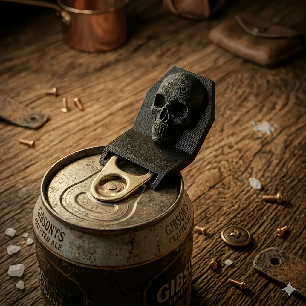 Gothic Skull Can Opener Can Tab Openers Anti Slip Bottle Opener Designed for The Elderly and Those with Weak Hands Utensils