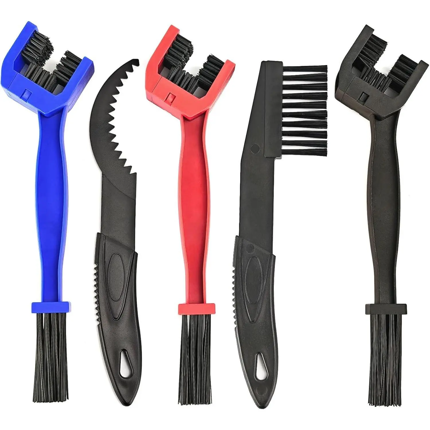 5PCS Bike & Motorcycle Chain Cleaning Tool Set for Bike Maintenance, Includes Chain Washer, Cleaning Brush, Crankset Brush Cleaner Tool, Functional Set