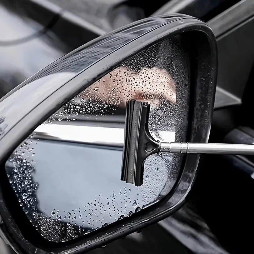 Four-Piece Adjustable Wiper Set, Extends From Driver Seat to Passenger Mirror, Dual-Angle Blades, Easy Operation, Rainy Day Convenience