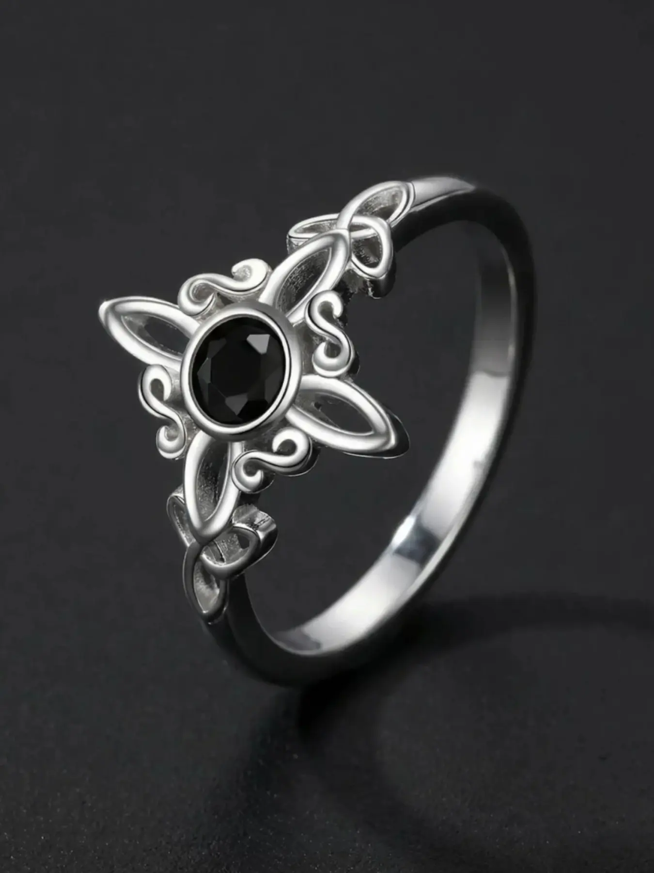 Witch Magic Knot Ring, Fashion Celtic Knot Diamond Ring, Casual Cartoon Style, All Seasons, Protective Amulet Gift, Unique Rings