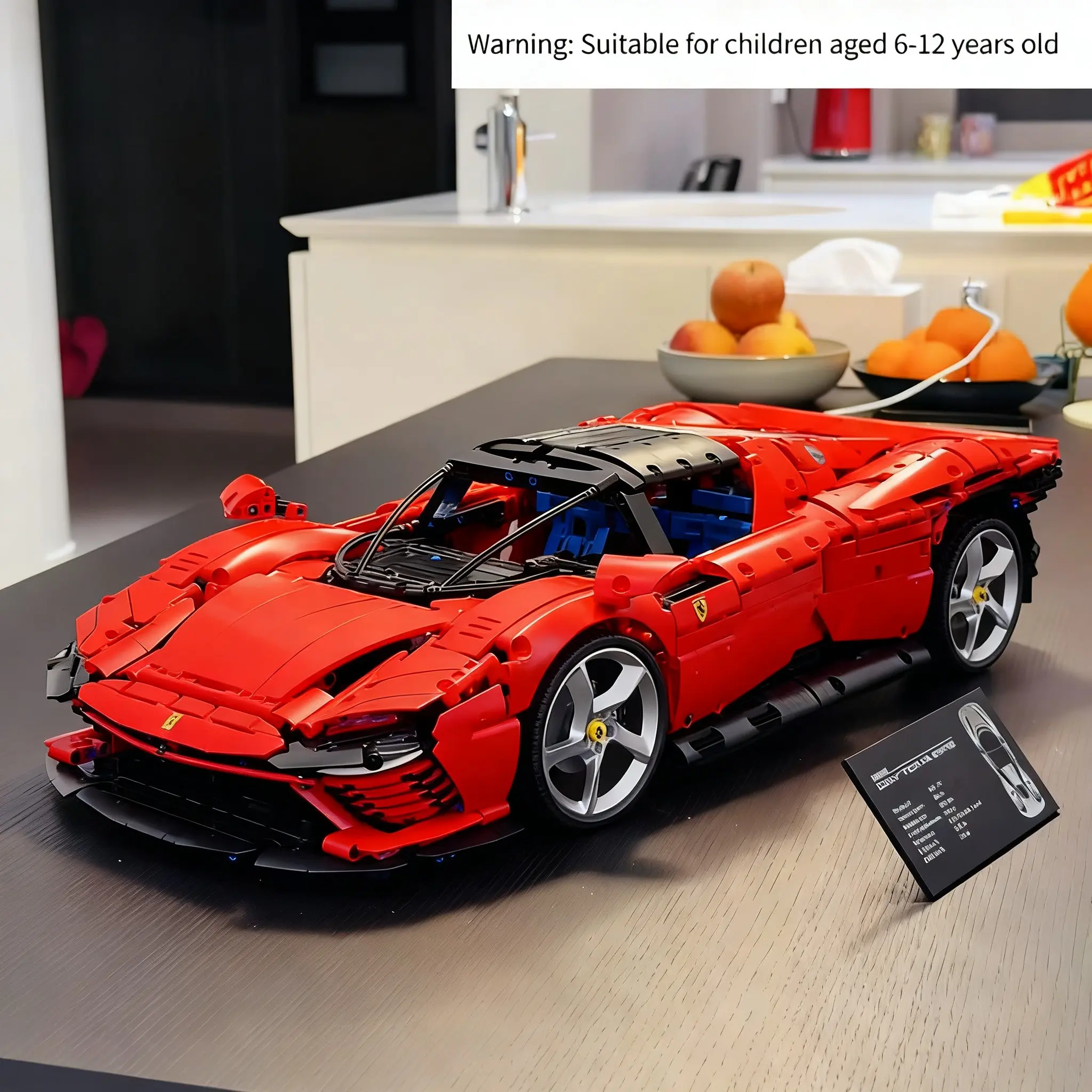 3778-Piece Technology Series SP3 City Display Building Block Supercar Model Toy, Christmas Gift