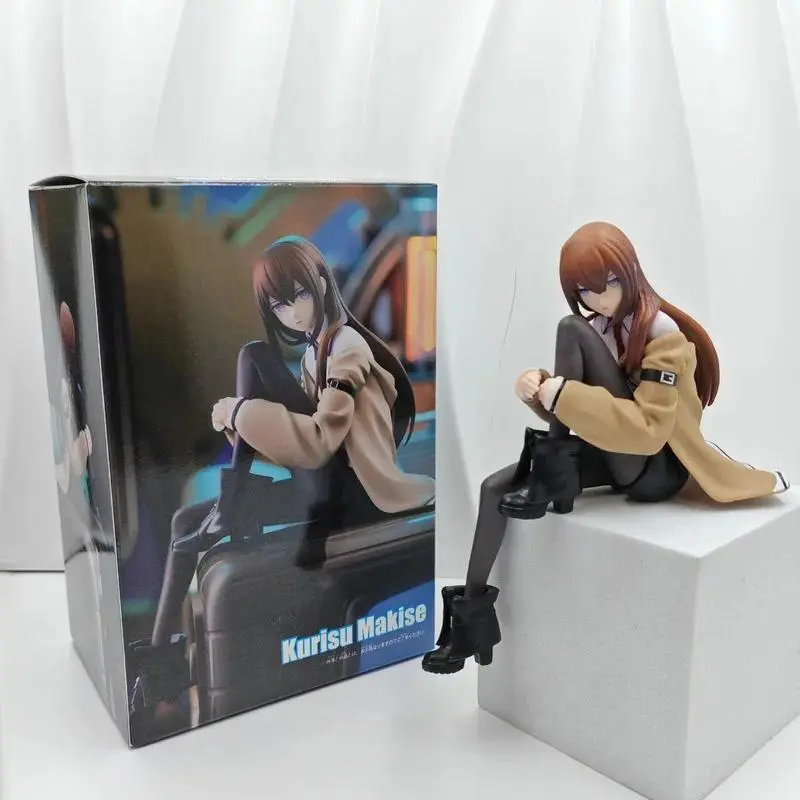 Anime Figure Kurisu Makise Steins Gate Pvc Noodle Stopper Collectible Model Desktop Car Decor Home Display For Anime Collectors