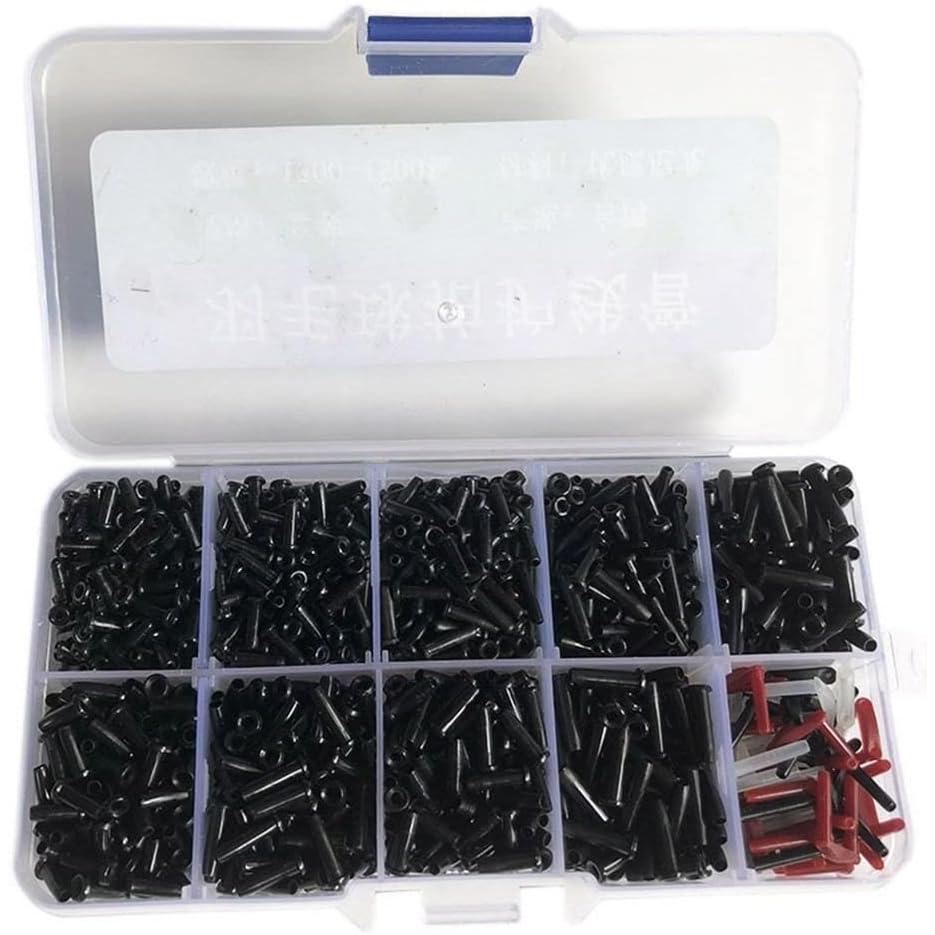 1 Box Badminton String Protector Set, Multi-Size Racket Replacement Grommets Tool for Repair