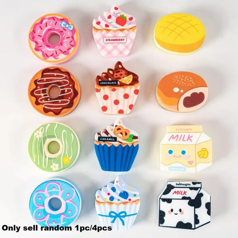 Creative Donut Cupcake Sponge Cloth, Breathable Quick-Dry High Absorbency, Reusable Multi-Functional Cleaning Set for Kitchen Bathroom, Sponges for Dishes