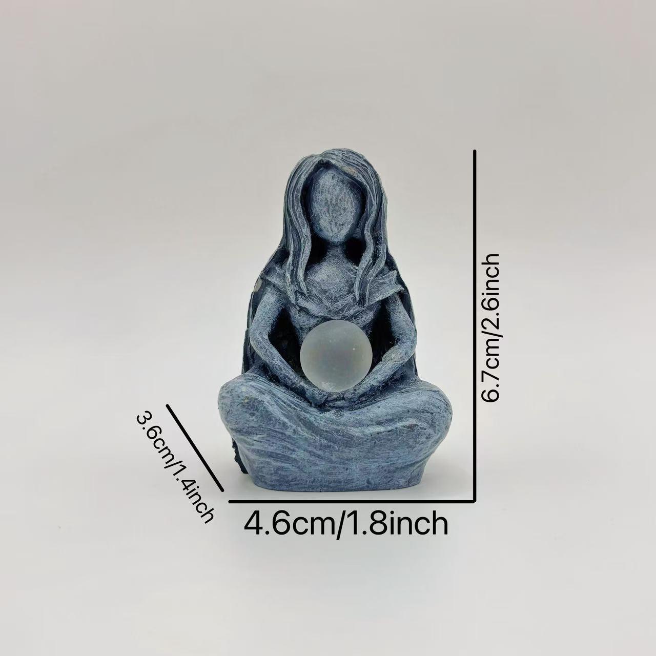 Moon Goddess Statue, 1 Count Creative Artistic Resin Ornament, Love Home Decor for Living Room, Bedroom and Garden, Ideal Decorative Ornament for Indoor & Outdoor