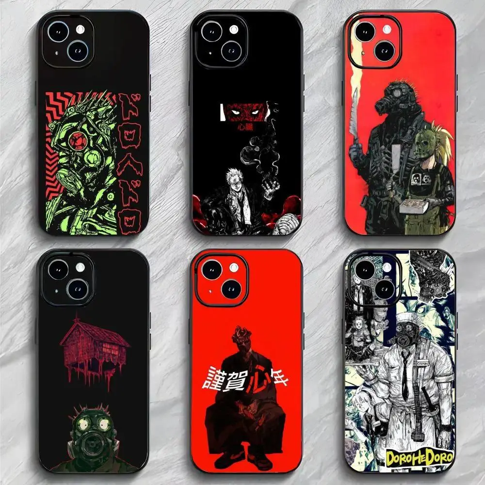 D-Dorohedoro Anime Phone Case Dark Manga Aesthetic Lightweight Protective Cover Compatible with iPhone 11-17 Pro Max/Plus & Samsung Galaxy S23-S25
