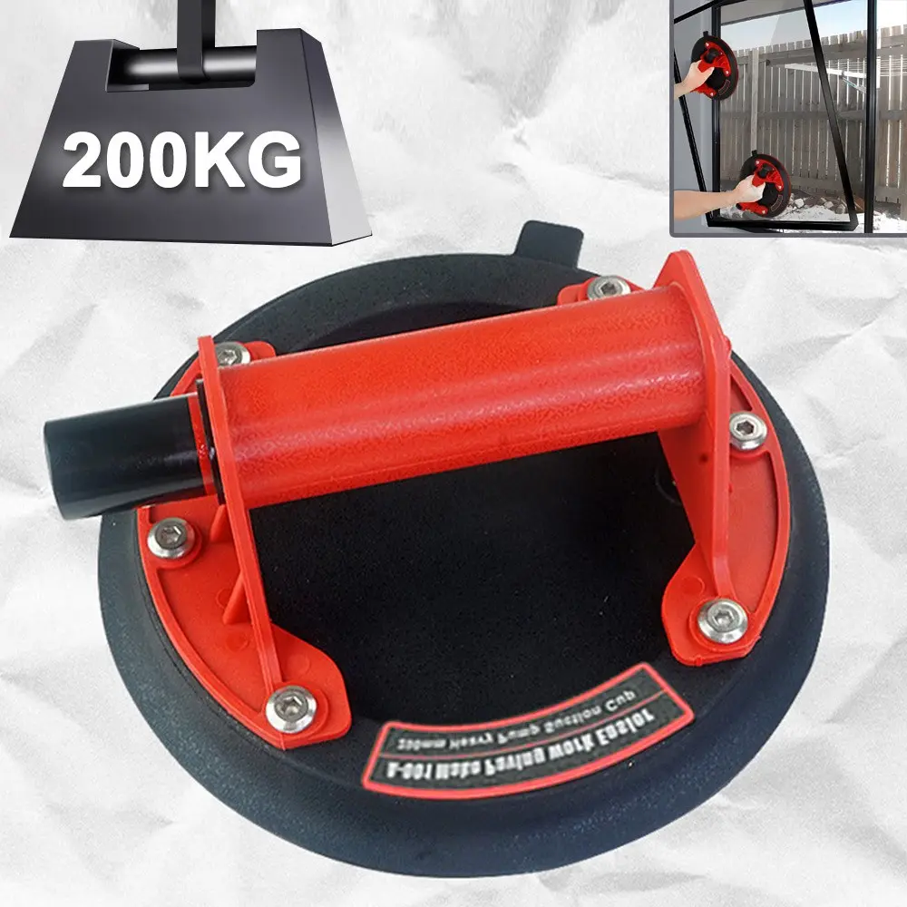 8 Inch 200kg Vacuum Suction Cup Pump, Hand Pump Glass Tile Sucker, Safe Window Lift, Marble, Granite, Car Windshield Sucker