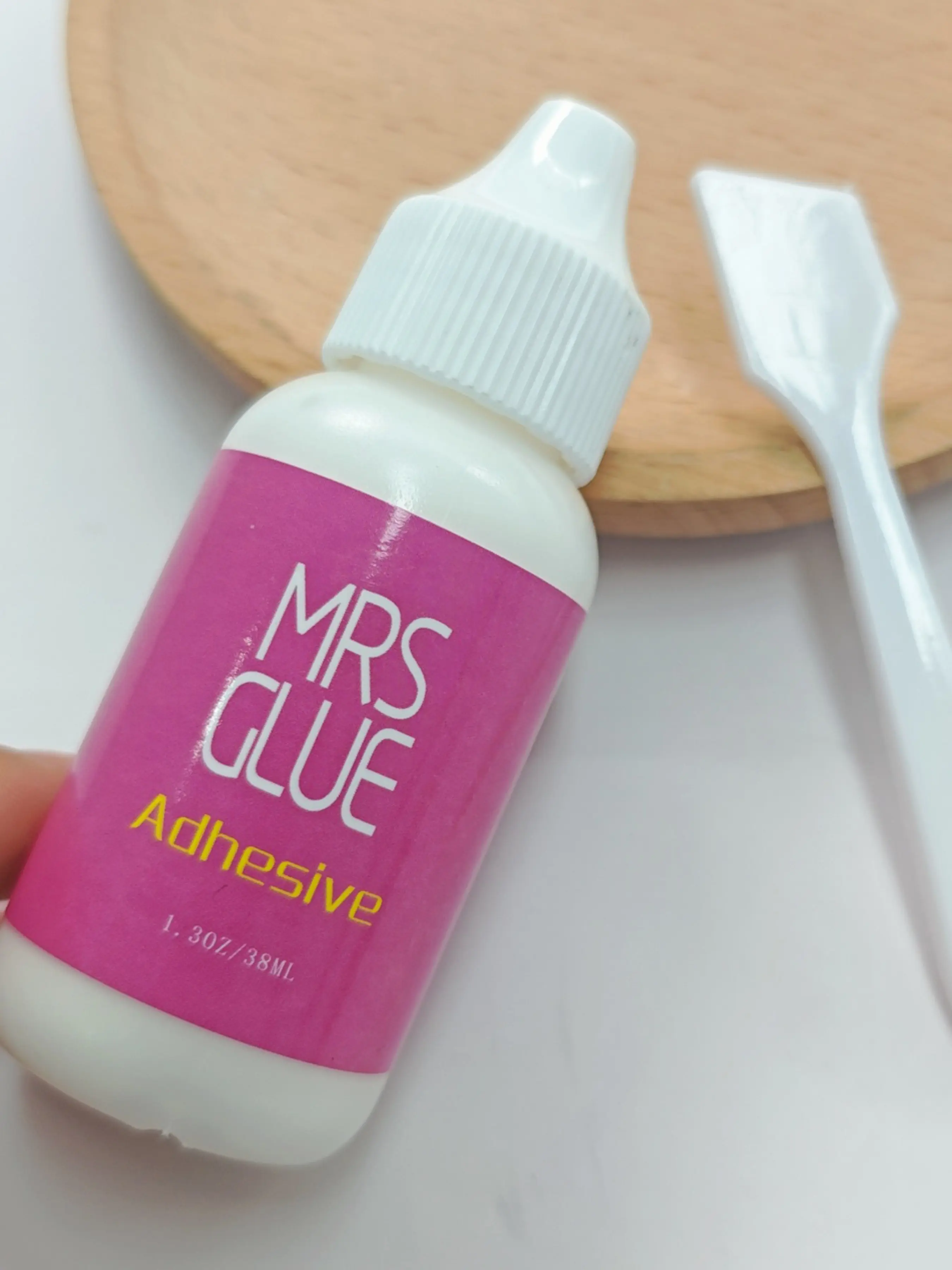 Wig Glue Kit for Hair Extensions, 38ML Waterproof Gentle Formula, Includes Applicator Brush, All-Season Use, Skin-Friendly