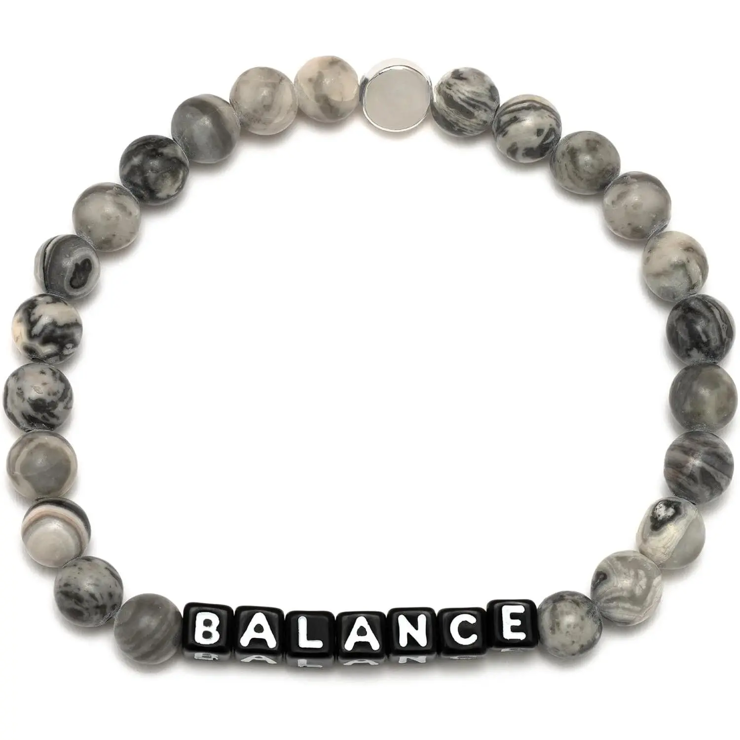 Bracelet, The   Bracelet, Made with Picasso Jasper Stones and Plated Brass Hardware, Handcrafted Design & Positive Message