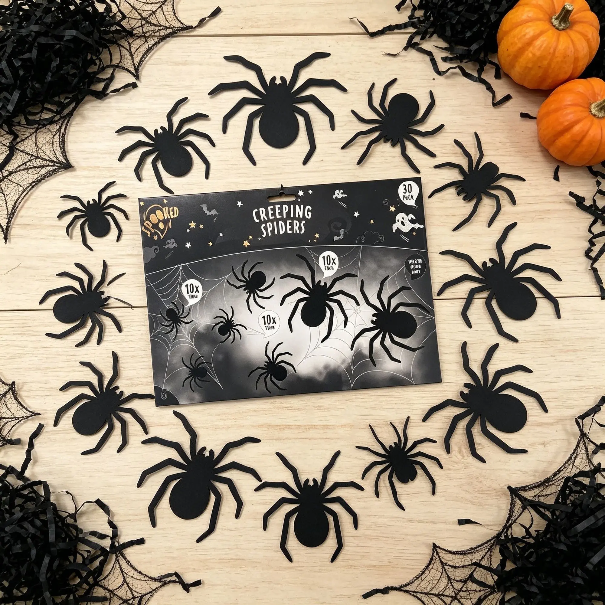 24pcs Halloween 3D Spider Wall Stickers, Party Decoration Supplies, Easy-To-Apply Spider Wall Decals, Perfect for Festive Atmosphere
