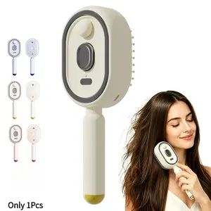 Electric Spray Air Cushion Massage Comb, 2026 Electric Steaming Massage Hair Care Brush, Mist Massage Comb Multi-Functional for Hair For Reduce Frizz, Nourishes Hairs, Anti-Static, Anti Static Hairbrush (Beige)