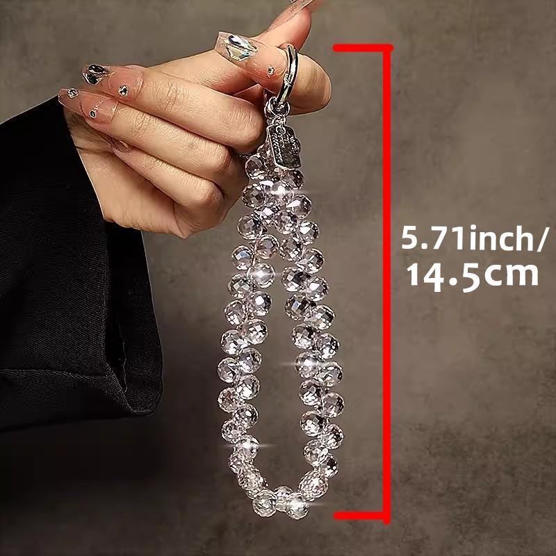 Fashionable Short Mobile Phone Chain, Anti-Lost Phone Lanyard, Handmade Beaded Wrist Chain, Phone Strap for Women & Girls, Phone Accessories, Cell Phone Charm, Phone Charms #GLOBAL PICKS