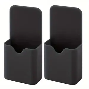 2pcs Magnetic Pen Marker Holders, S Size Magnetic Pen Pencil Holder Organizer Home Office Supplies for Refrigerator Whiteboard Locker