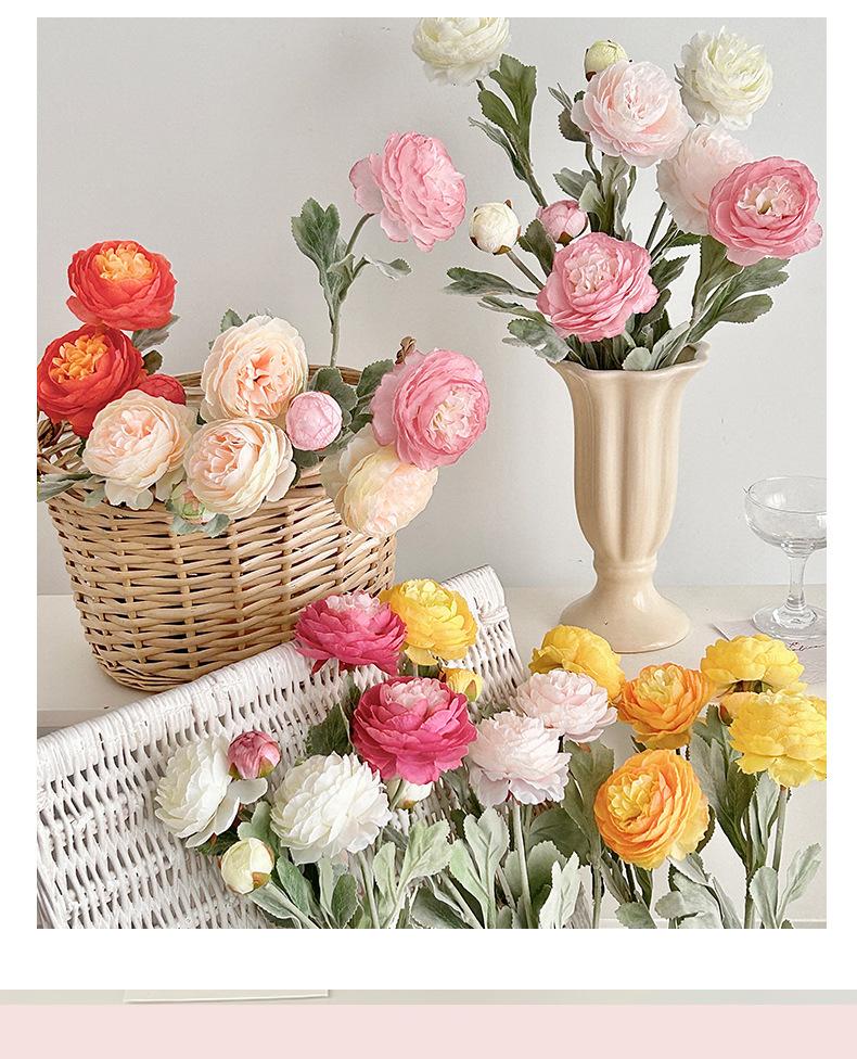 The Molilito Peony Bouquet - 20 Stems (≈60 Heads), 50 cm, Bendable Stems for Wedding & Home Décor Artficial Peonies Faux Flowers