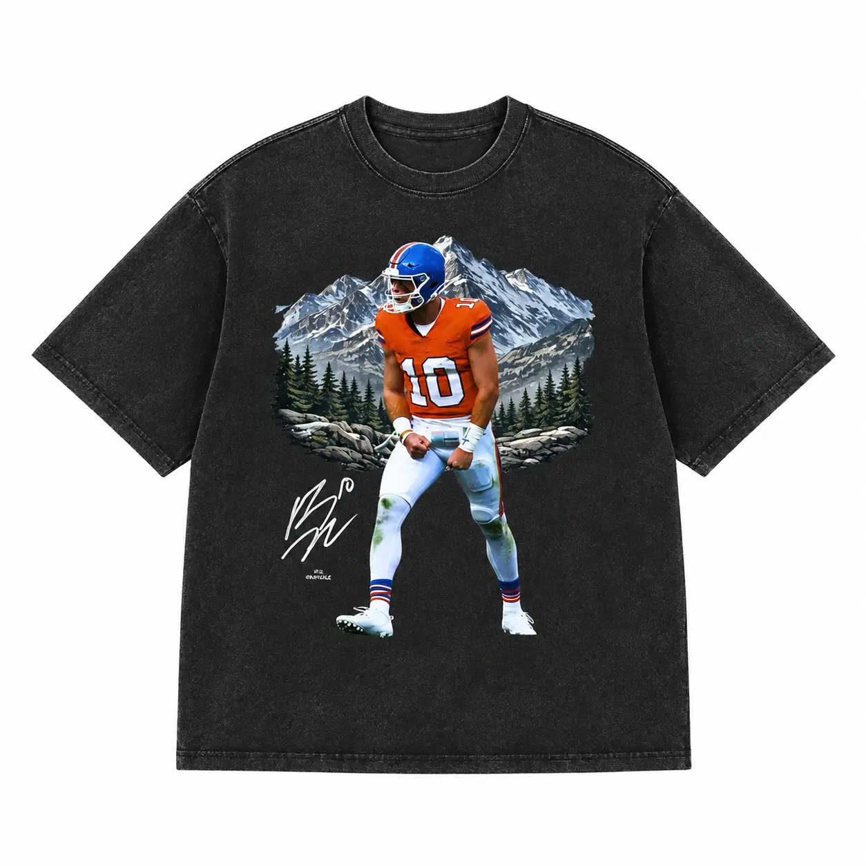 90's Style "Bo Nix" Graphic Tee