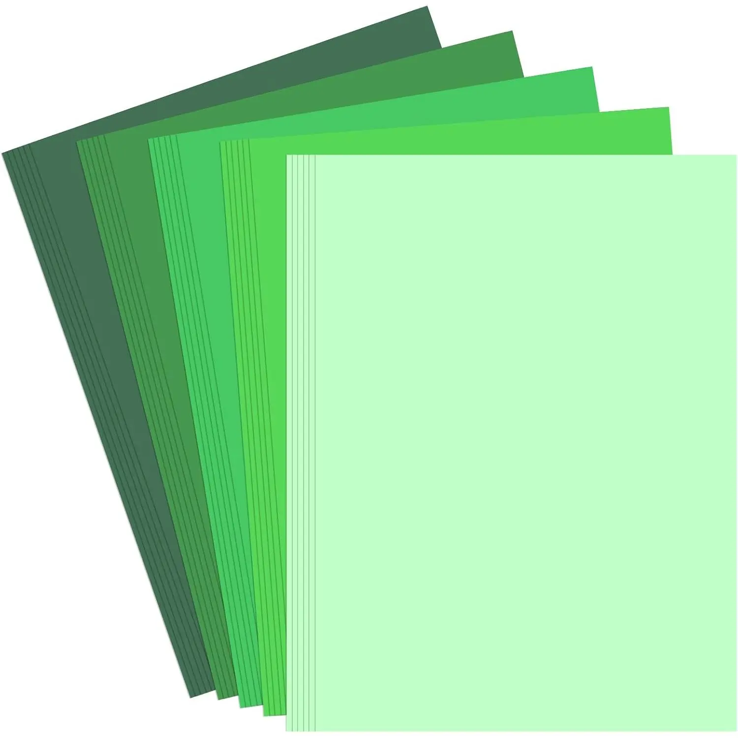 230GSM 8.5" X 11" Green Cardstock, 30 Sheets Colored Cardstock, Green Construction Paper Cardstock, Card Stock Printer Paper for Printer, Invitations, Scrapbooking, Diy Crafts, Decoration