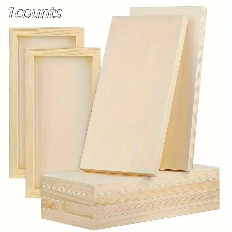 Wooden Art Panel for Painting and Crafts, Durable Pine Board, 12x6 Inches Blank Surface, Ideal for Artists, Perfect Gift for Craft Lovers, Art Craft Supplies
