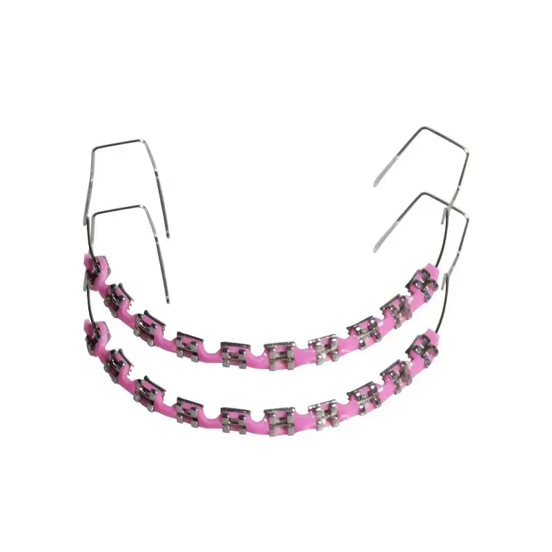 2-piece set - 5-color temporary teeth covers - stylish pink and purple - perfect for Christmas, Halloween, and Thanksgiving