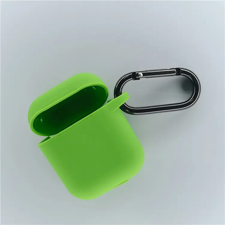 Silicone Case Compatible with AirPods 1/2 One-Piece Liquid Protective Cover Bluetooth Earphone Storage Case Full Body Protection Shockproof Skin for Running Workout