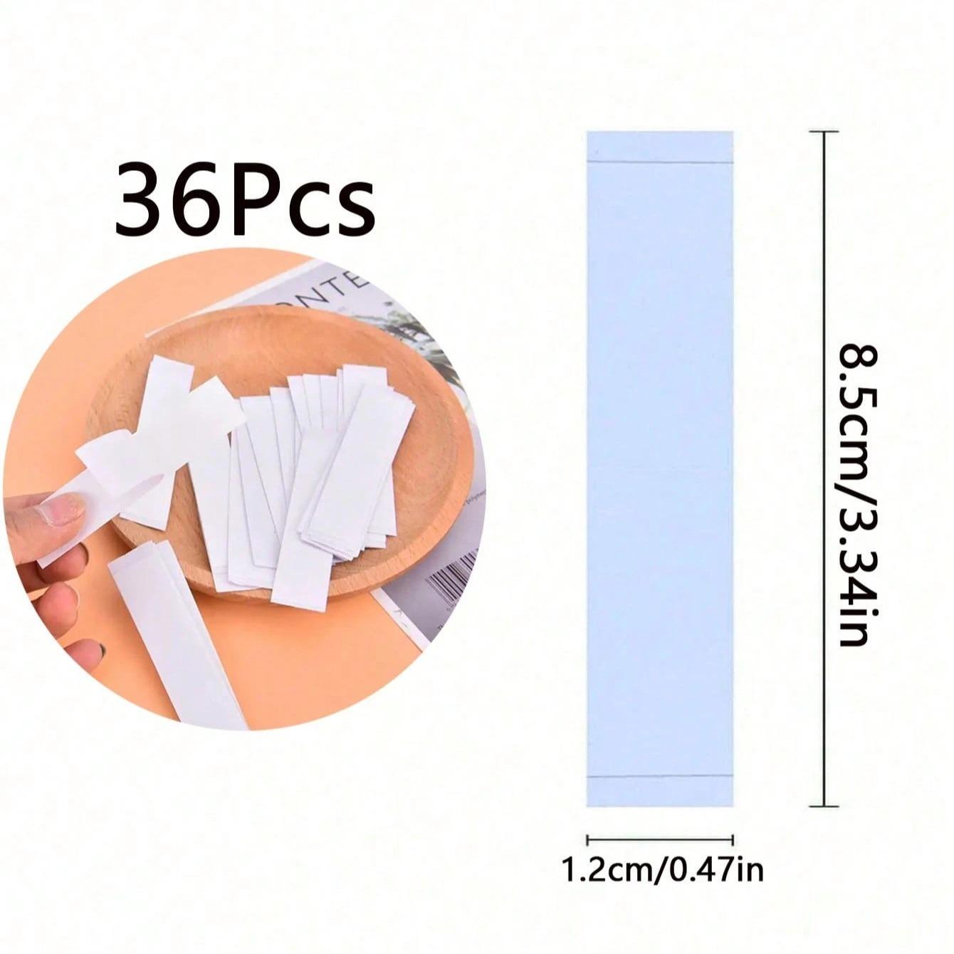 36/108 Sheets Creative Transparent Double-Sided Tape, Ideal for Women Clothing Dresses Invisible Fixing Strips, Seamless Invisible Tape, Fashion Accessory