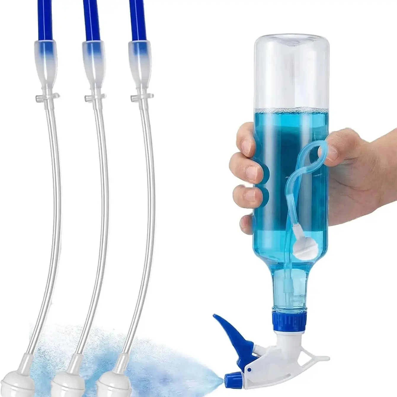 3-Piece Universal 360° Spray Bottle Adapter Set | Home Office Cleaning | Rotatable Nozzle Extender | Adjustable Sprayer Connector for Trigger & Pump Sprays