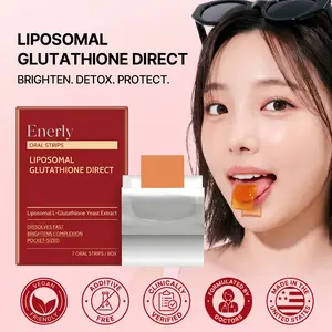 Liposomal Glutathione Direct (284mg*30strips) Glutathione Strips, Korean Beauty Supplement Made in USA for antioxidant, Skin Tone Care, K-Beauty, Inner Beauty Healthcare Fitness