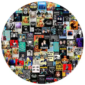 135 Pieces Retro Rock Band Themed Small Stickers Trendy Journal Daily Ornament Decals