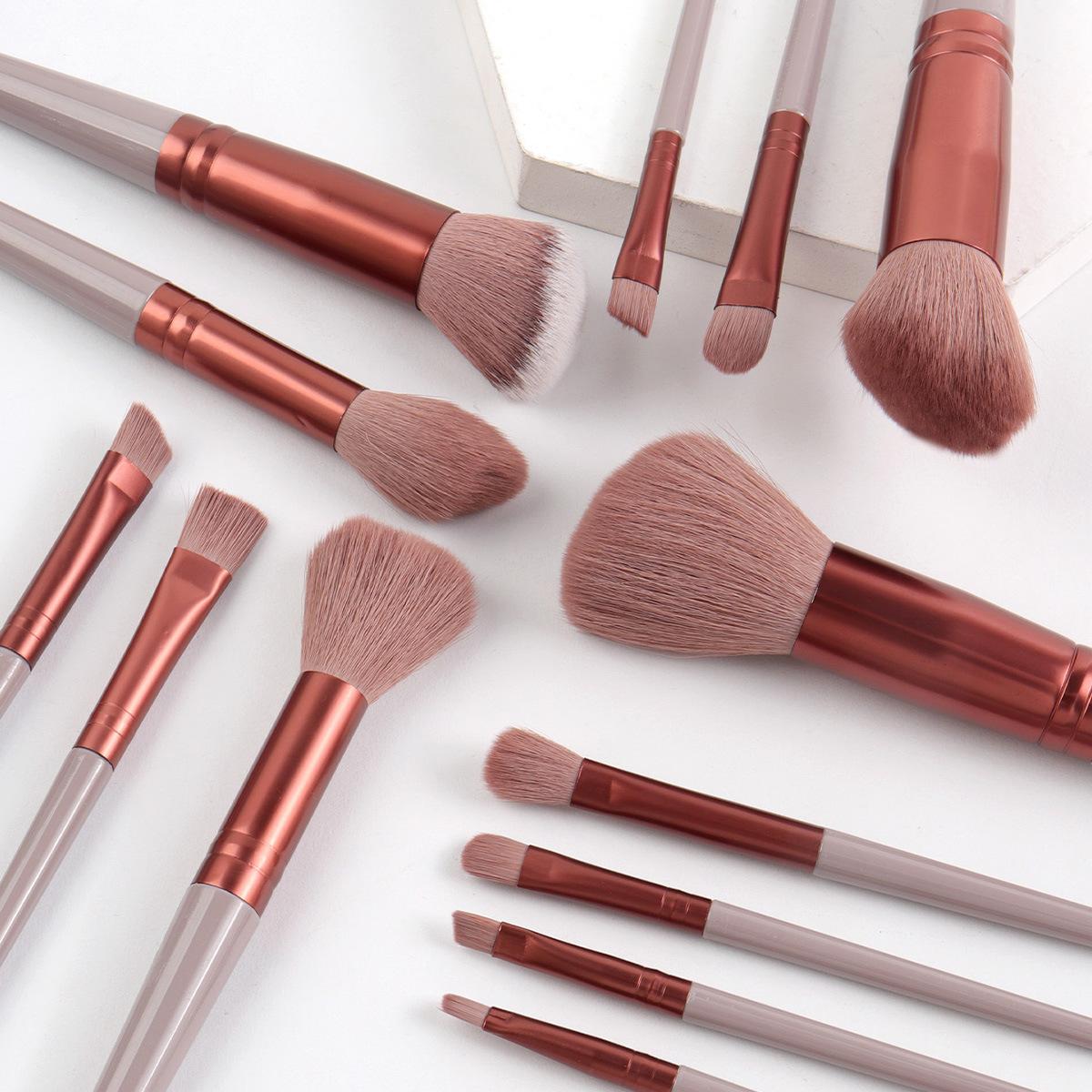 Beauty Tool Set Includes Makeup Brushes, Beauty Blender, Finger Puffs, Cushion Compact, Powder Puff, Cleansing Puff, Hair Tie, Travel Bag