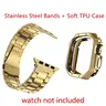 Metal Watch Strap and Shockproof Protective Case, Smartwatch Accessories for Apple Watch Series 10/11, Ultra/Ultra 3, SE/SE 3, Smart Watch Straps and Case Combo for 49/45/44/42/41/40/38 mm iWatch (Band Only)