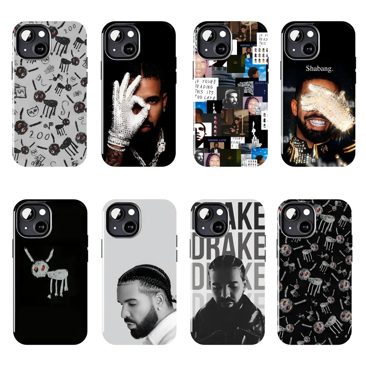 Drake Rapper Durable Protective Phone Case, Hip Hop Music Album Aesthetic Accessory for Easy Installation, Compatible with iPhone 11-17 Pro Max/Plus & Samsung Galaxy S23-S25 Devices