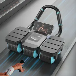 Automatic Rebound Abdominal Wheel Roller, 6-wheel Design Abdominal Wheel Roller, Workout Equipment for Home Gym, Home Workout, Core Workouts, Abdominal Roller Machine