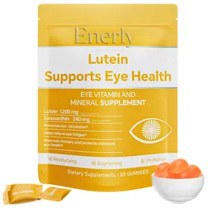 Enerly Lutein & Zeaxanthin Gummies – Eye Health Supplement with Astaxanthin, Vitamin A C E – Blue Light Defense, Vision Support, Berry Flavor – 60 Gummies Healthcare Dietary Fitness Edible