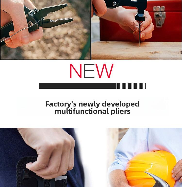 Multifunctional Hammer Pliers Adjustable Wrench Tool for Home Repair Outdoor Camping and Emergency Survival Gear with Portable Durable Design