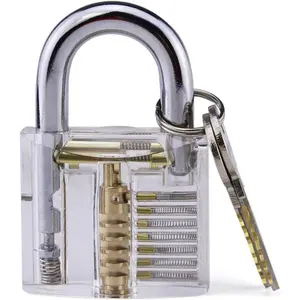 Transparent Acrylic Security Lock – Universal Protection Door Window Cabinet Drawer |   Copper Lock Cylinder Waterproof and Rustproof Easy to Install and Durable