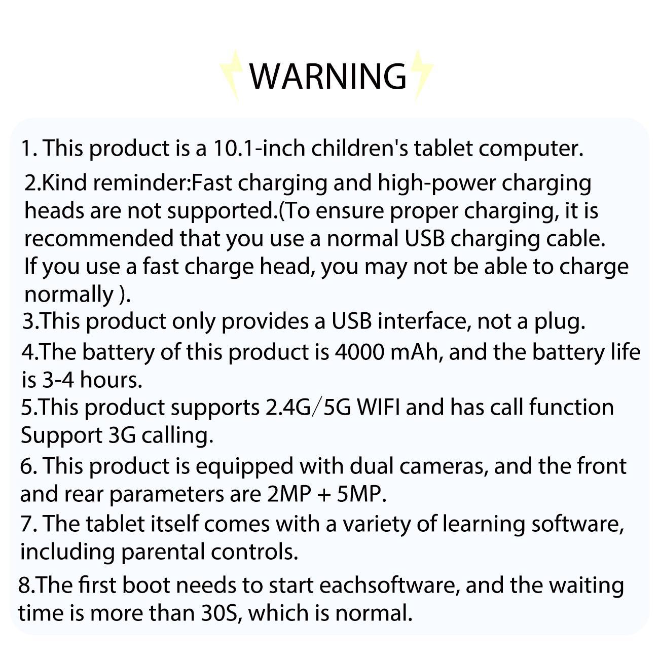 10.1 Inch Tablet for Students Children, Supports 5g WiFi Learning Entertainment, this upgraded 10.1-inch tablet offers 5G WiFi for fast and smooth learning and play, dual rear, front cameras for versatile shooting, a included protective case ,gift for kid