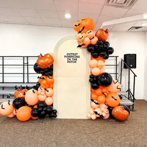 Balloon Arch Set, Perfect for Halloween Birthday Parties, Escape Room Horror Games, and Various Occasions