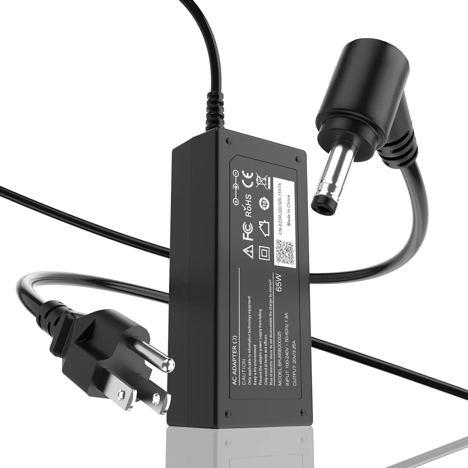 65W Laptop Charger Power Supply - 20V 3.25A, 45W Replacement AC Adapter Cord Compatible with Lenovo IdeaPad 3, Flex 5